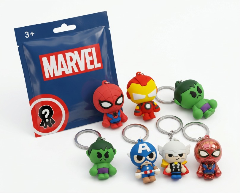 MARVEL Portachiavi 3D 6cm In Blind Bag 6ass..x…x